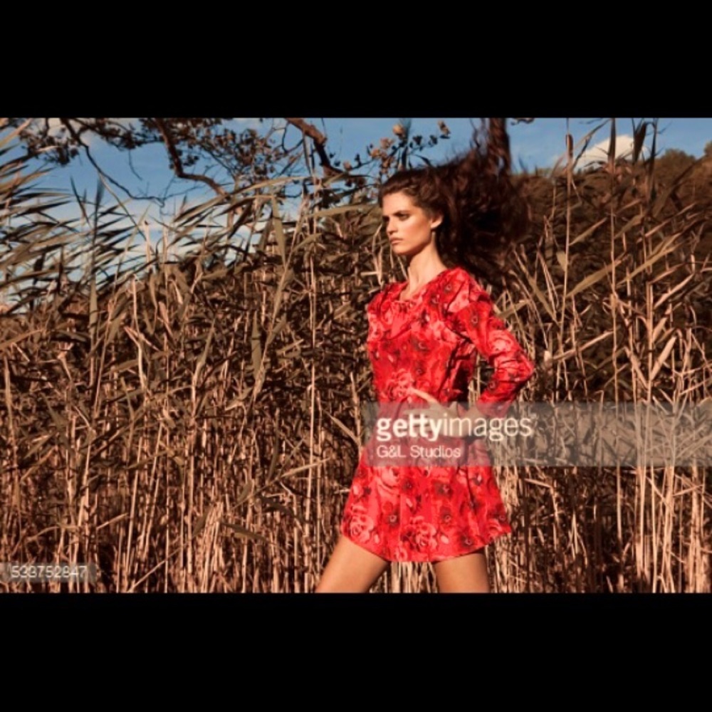 Juicy Couture Red Floral Mini Dress